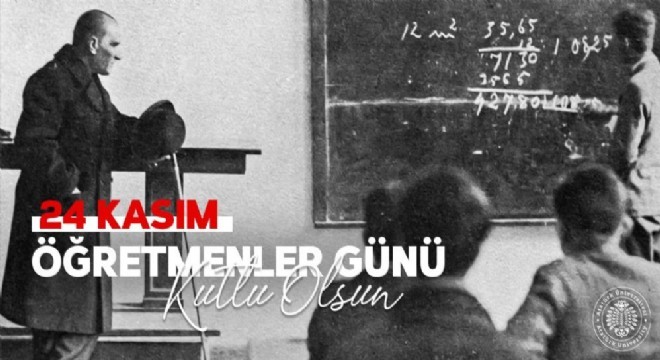 '24 Kasım Öğretmenler Günü kutlu olsun'