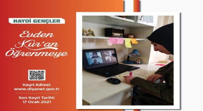 'Haydi Türkiye Evden Kur'an Öğrenmeye'