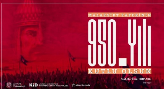 'Malazgirt zaferinin 950. Yıl dönümü kutlu olsun'