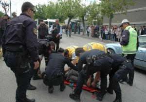Erzurum Lisesi önünde kaza: 1 yaralı