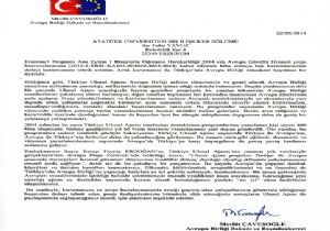 Çavuşoğlu'rndan ATAÜNİ'ye AB teşekkürü