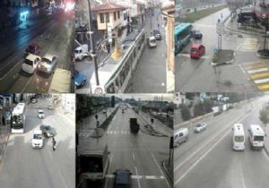 Erzurum'un trafik gerçeği MOBESE'ye yansıdı