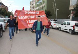 Horasan'dan Erzurum'a demokrasi çıkarması