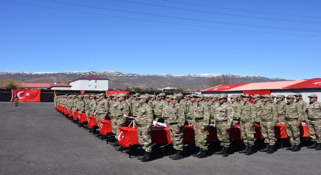 400 korucu yemin edip göreve başladı