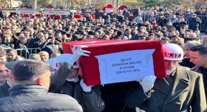 Aksaray Şehit Delen'i uğurladı