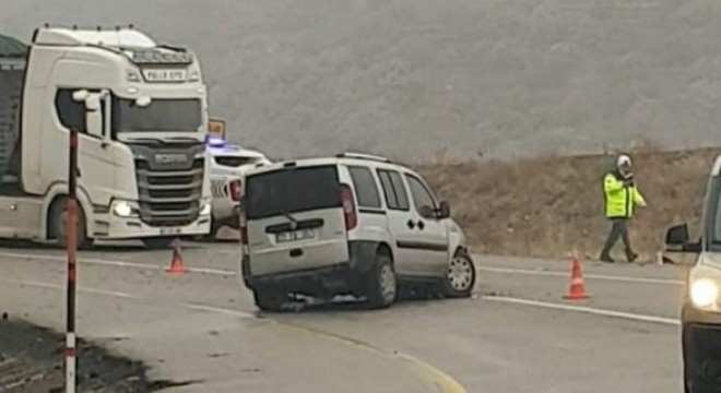 Aşkale'de trafik kazası: 1 yaralı