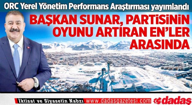Başkan Sunar, son iki yılın ‘en'leri arasında