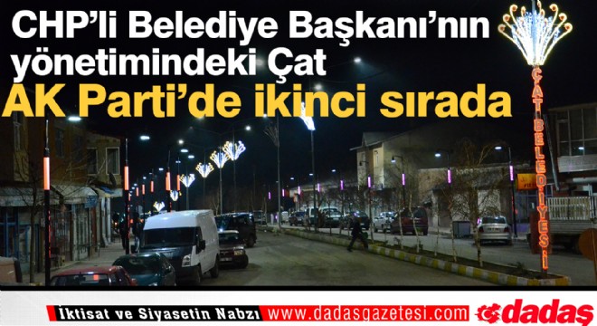 CHP'li Belediye Başkanının yönettiği Çat, AK Parti'de ikinci sırada