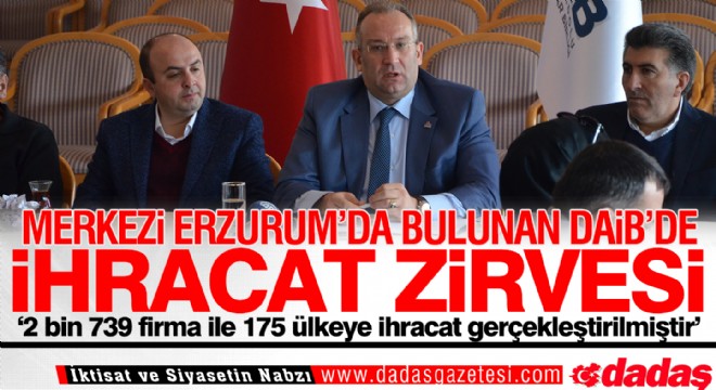 DAİB'de İhracat zirvesi