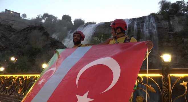 Dağcılardan Azerbaycan'a destek etkinliği