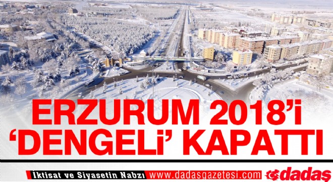 Erzurum 2018'i ‘dengeli' kapattı