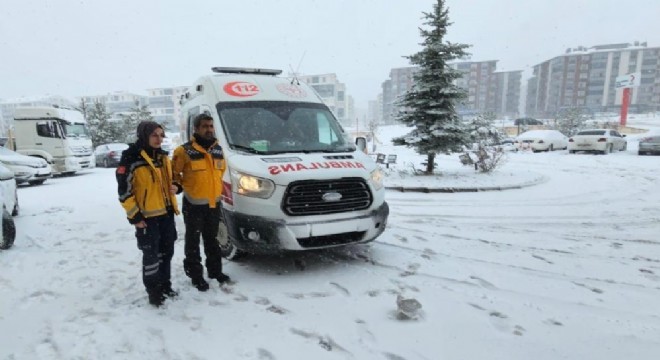 Erzurum'da sağlık personeli kışa hazır