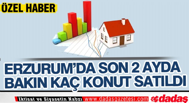 Erzurum'da son 2 ayda bakın kaç konut satıldı