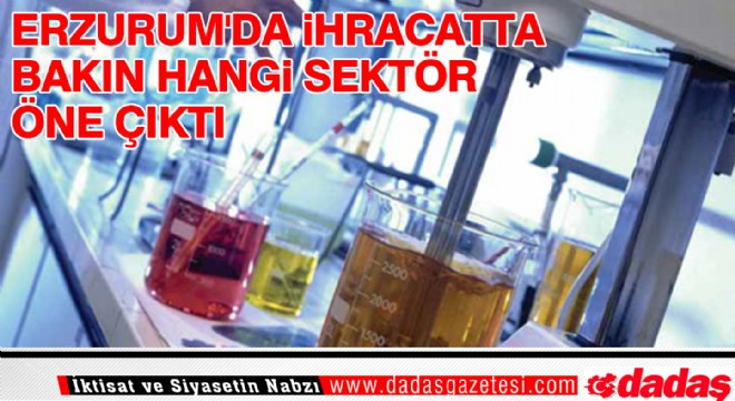 Erzurum'da İhracatta bakın hangi sektör öne çıktı