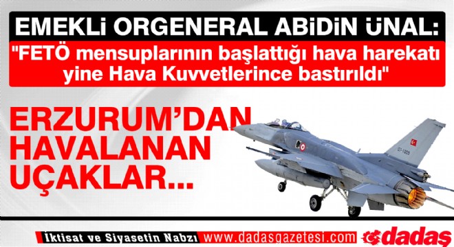 Erzurum'dan havalanan uçaklar...
