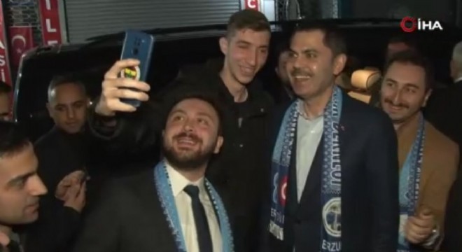 Erzurumlulardan Kurum'a destek