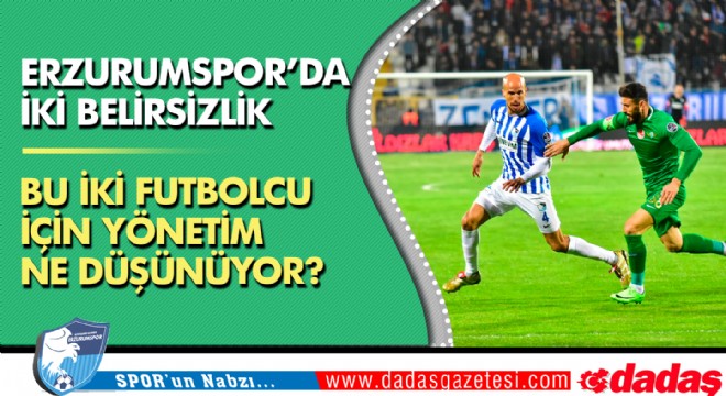 Erzurumspor'da iki belirsizlik