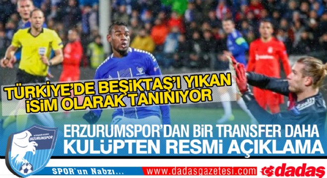 Beşiktaş'ı yıkan İsim Erzurumspor'da