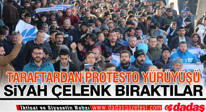 Erzurumspor taraftarından MHK ve TFF'ye protesto