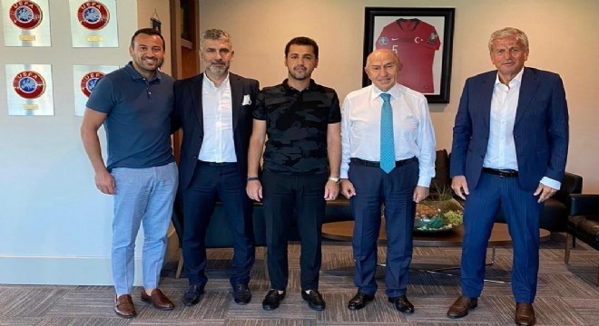 Erzurumspor yönetiminden TFFBaşkanı Özdemir'e ziyaret