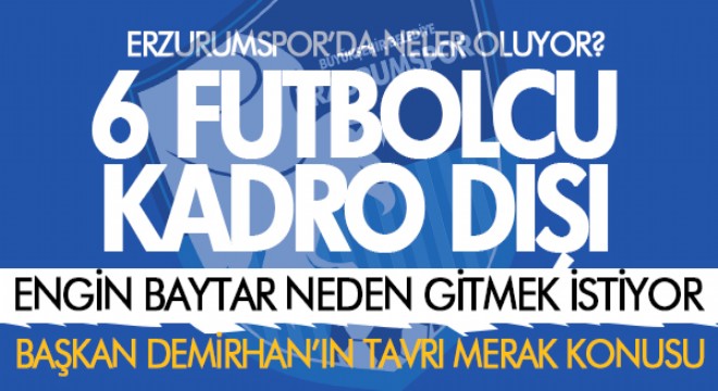 Erzurumspor'da neler oluyor?