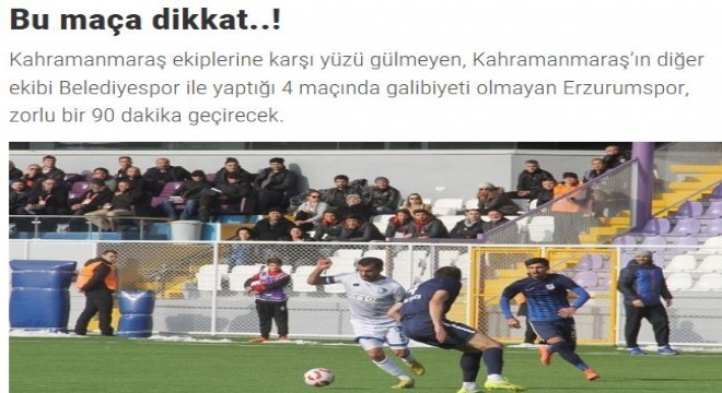 Erzurumspor'u uyarmıştık, ama…!