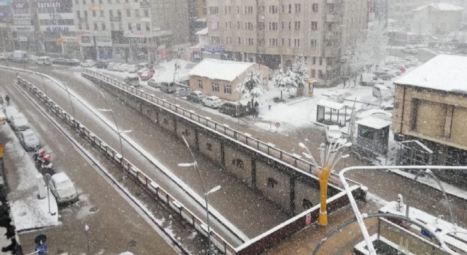 Erzurum'da Mart kapıdan baktırdı