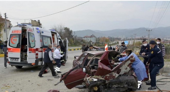 Erzurum'da trafik kazaları 3 ocağı söndürdü