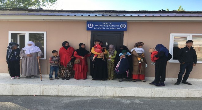 Horasan'da dilenci operasyonu