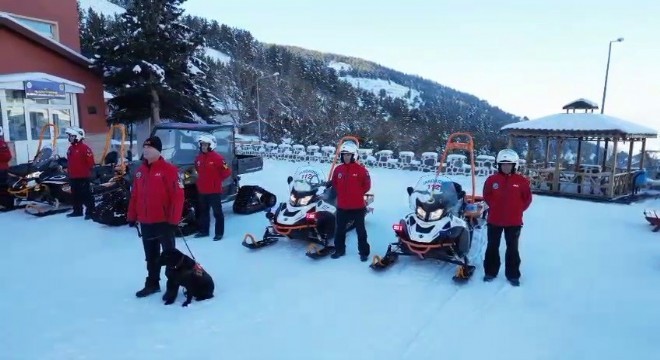 JAK ekipleri Palandöken'de 24 saat hazır kıta