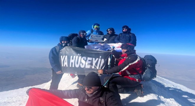 Kerbela şehitlerini zirvede andılar