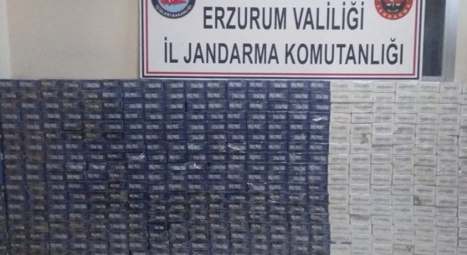 Köprüköy'de kaçak sigara operasyonu