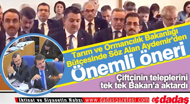 Milletvekili Aydemir'den öneri