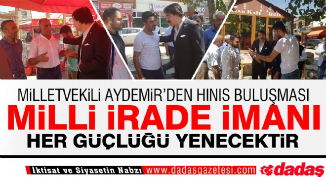 Milletvekili Aydemir'den Anadolu vicdanı vurgusu