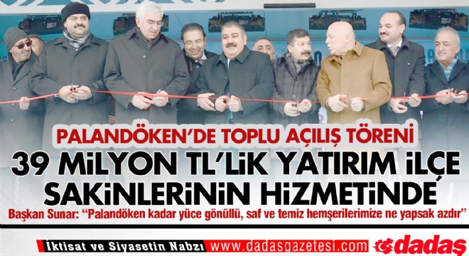Palandöken'de toplu açılış töreni