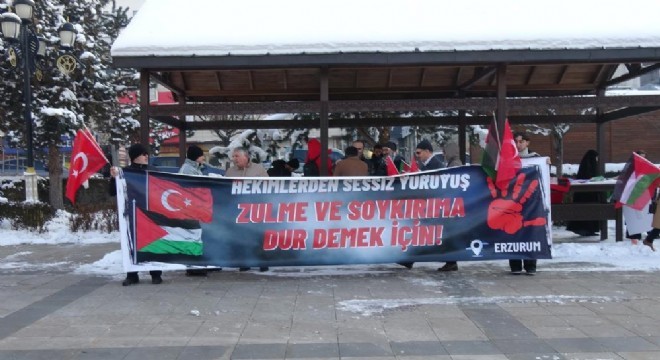 Sağlıkçıların Gazze yürüyüşü 55'nci haftasında