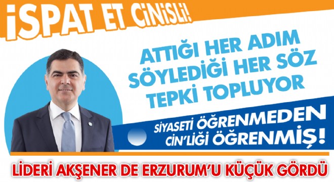 Siyaseti öğrenmeden CİN'liği öğrenmiş!