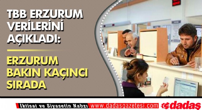 TBB Erzurum verilerini açıkladı