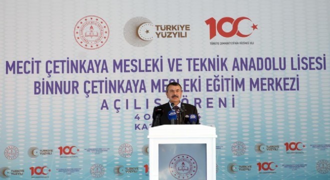 Tekin'den mesleki eğitim açıklaması