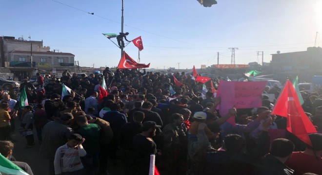 Tel Rıfatlılardan Türkiye'ye destek gösterisi