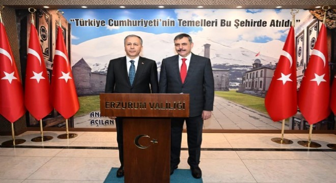 Çiftçi'den Bakan Yerlikaya'ya Erzurum brifingi