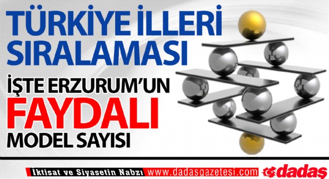 İşte Erzurum'un Faydalı Model Sayısı