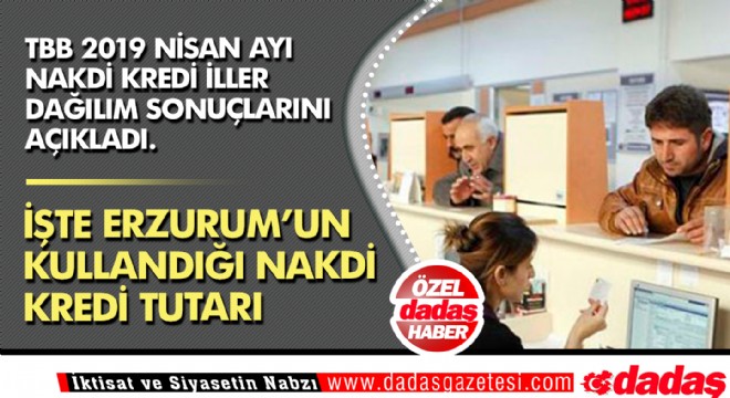 İşte Erzurum'un kullandığı nakdi kredi tutarı