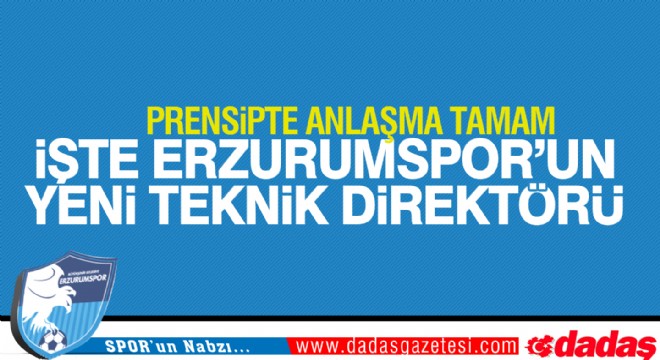 İşte Erzurumspor'un Yeni Teknik Direktörü