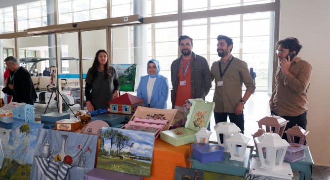 Şehir Hastanesi TRSM'de el sanatları sergisi açıldı