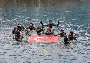 Erzurum AFAD'tan, Gökpınar Gölü'nde irtifa dalışı