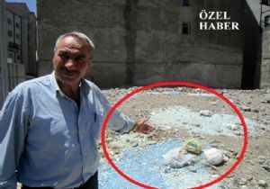 Kent merkezinde çöplü görüntü...!