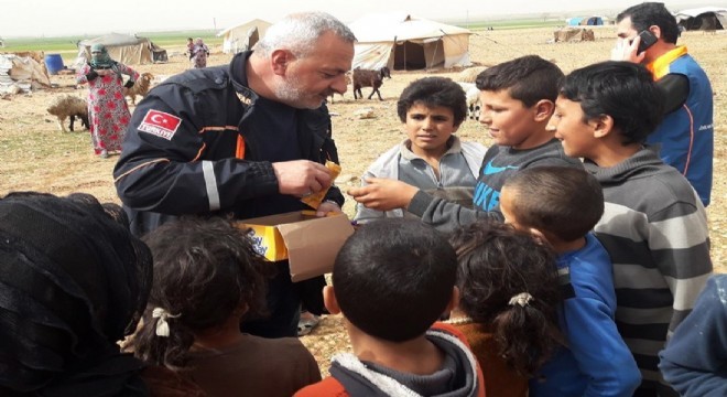 AFAD Erzurum El Bab'da milli görevde