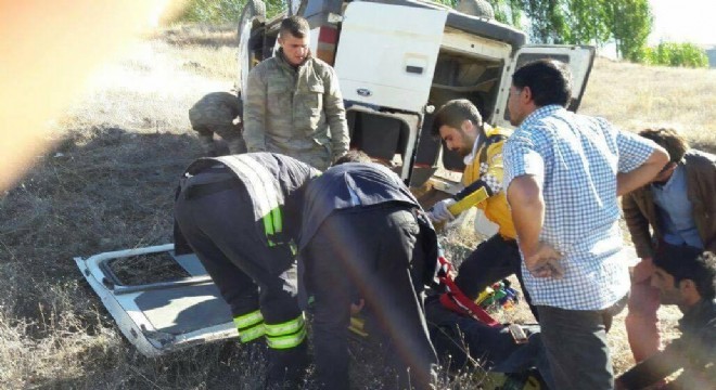 Aşkale'de trafik kazası: 9 yaralı