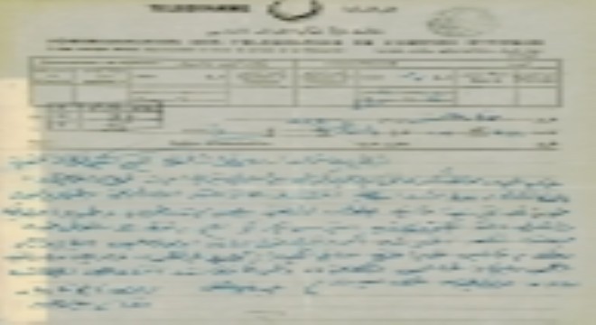 Balkan Cephesi'ne uzanan bir telgraf